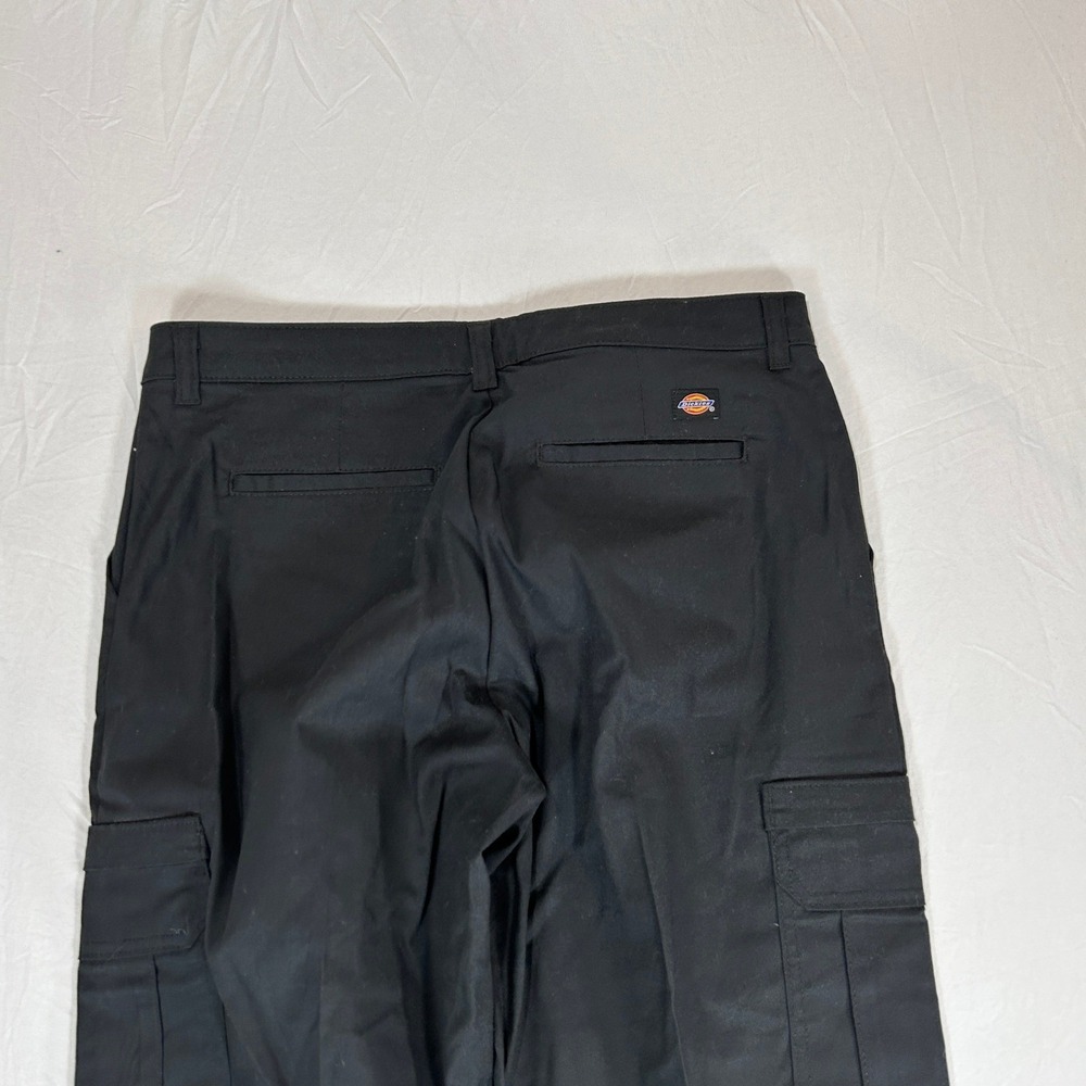 Dickies Women Black Cargo Work Pants Wide Leg Raw Hem Utility Streetwear 10x37 - Picture 9 of 11